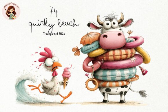 Download Quirky Beach Animals PNG Clipart - Premium Resources