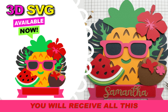 Download Tropical Pineapple &amp; Fruits Summer - Fruit Collection