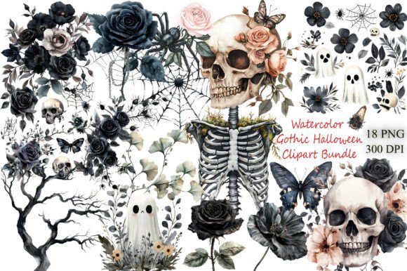 Download Watercolor Gothic Halloween - Premium Resources